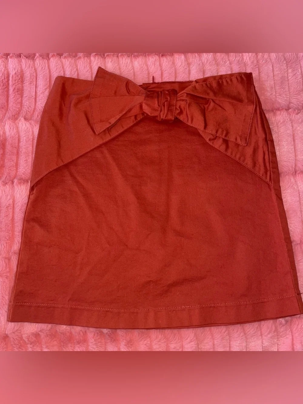 Habitual Girls Orange Mini Skirt with Bow